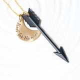 Shoot For The Moon | Arrow Necklace