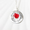 Languages of Love Necklace | Crystal Heart Necklace