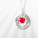 Languages of Love Necklace | Crystal Heart Necklace