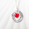 Languages of Love Necklace | Crystal Heart Necklace