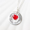 Languages of Love Necklace | Crystal Heart Necklace