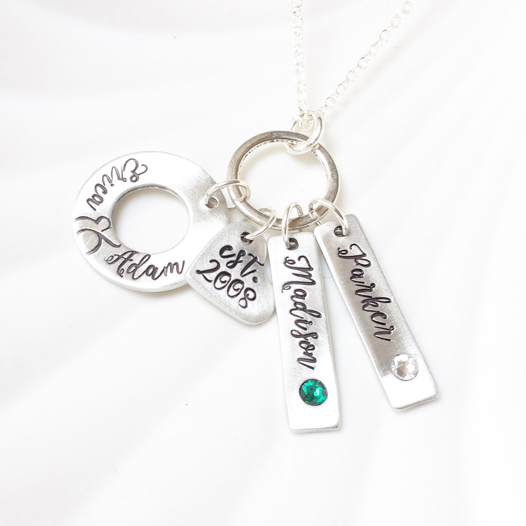 Family Necklace | Birthstone Mother's Necklace