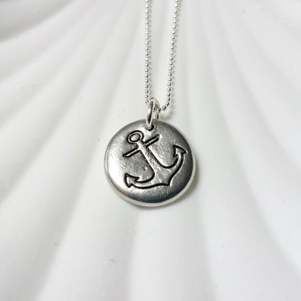 Large Anchor | Pebble Necklace