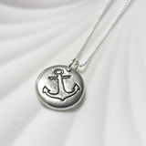 Large Anchor | Pebble Necklace