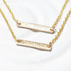 Layered Bar Necklace | Golden Glow Name Necklace