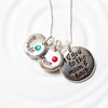 I Love You To The Moon & Back | Birthstone Name Necklace