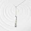 Y Shaped Bar Necklace | Birthstone Lariat Style Necklace