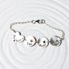 Family Bracelet | Couple Charm and Children's Birthstone Bracelet