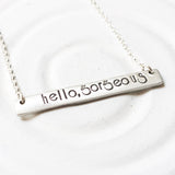 Hello, Gorgeous | Bar Necklace