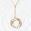 I've Got Sunshine on a Cloudy Day | Washer Lariat Necklace
