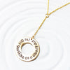I've Got Sunshine on a Cloudy Day | Washer Lariat Necklace