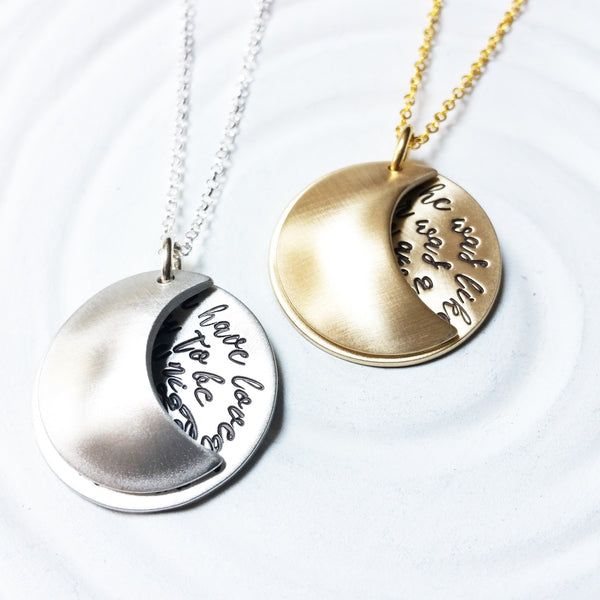 Moon Locket Necklace | Moon Quotes
