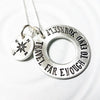 Travel Far Enough To Find Yourself | Compass Necklace