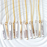 Inspirational Word Necklace | Skinny Tag Necklace