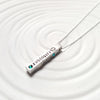 4 Sided Birthstone Bar Necklace | Mother's Necklace