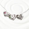 Fixed Heart Necklace | Birthstone Name Necklace