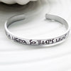 She Needed A Hero | So That's What She Became | Quote Cuff Bracelet