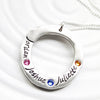 Organic Washer Necklace | Birthstone Mother's Necklace