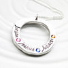 Organic Washer Necklace | Birthstone Mother's Necklace