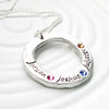 Organic Washer Necklace | Birthstone Mother's Necklace