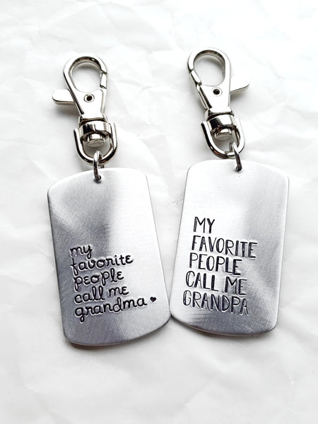 My Favorite People Call Me _______ Keychain Clip