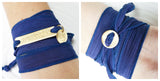 Silk Ribbon Wrap Bracelet | Exclusive Slide Clasp | Follow Your Heart