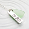 Swim in the Sea | Drink the Wild Air | Oscar Wilde Quote | Sea Glass Necklace
