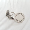 I Carry You In My Heart | Angel Wings Necklace | Memorial Necklace