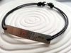 You & Me Personalized Bracelet- Ampersand Design Hand Stamped Bracelet