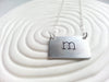 Typewriter Initial Necklace | Initial Bar Necklace