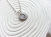 Typewriter Initial Necklace | Single Modern Initial