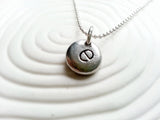 Personalized Initial- Hand Stamped Initial Necklace- Customized Initial Necklace