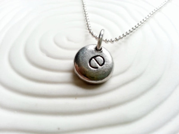 Personalized Initial- Hand Stamped Initial Necklace- Customized Initial Necklace