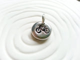 Bicycle Charm- Personalized, Hand Stamped Bike Charm