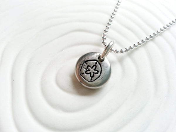 Personalized Hand Stamped Sand Dollar Necklace- Beach Necklace- Nautical Jewelry