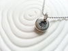 Personalized Hand Stamped Sea Turtle Necklace- Beach Necklace- Nautical Jewelry