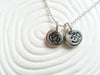 Yoga Necklace | Ohm and Lotus Charm Necklace