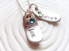 Oval Tag Necklace | Birthstone Mother's Necklace