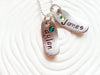 Oval Tag Necklace | Birthstone Mother's Necklace