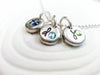 Birthstone Initial Necklace | Mother's Necklace