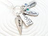 Family Necklace | Charm Ring Family Names Necklace