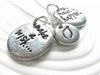 Make A Wish Necklace - Hand Stamped, Personalized Inspirational Necklace - Wishbone Design- Graduation Gift - Graduation Necklace