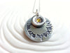 You Are My Sunshine - Hand Stamped, Personalized Necklace - Mother's Necklace- Sun Pendant