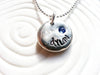 Mother's Necklace- Personalized, Hand Stamped Name and Birthstone Mother's Jewelry