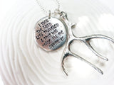I Took The Road Less Traveled | Antler Necklace | Robert Frost Quote