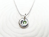 Our Exclusive Mini Modern Initial Necklace | Birthstone Initial