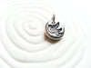 Tattoo Sparrow Charm - Hand Stamped, Personalized Bird Necklace Charm - Tiny Bird Charm