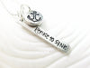 Refuse to Sink | Pebble and Flag Necklace