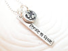 Refuse to Sink | Pebble and Flag Necklace