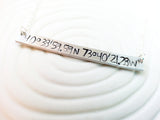 Latitude Longitude Bar Necklace | Personalized Coordinates Necklace